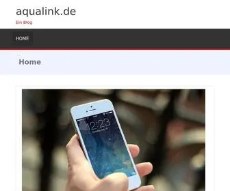 Aqualink.de(Ein Blog) Screenshot