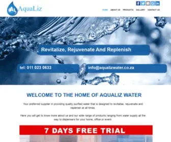 Aqualizwater.co.za(Aqualizwater) Screenshot