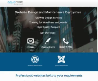 Aquamandesign.co.uk(Website Design) Screenshot