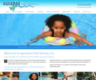 Aquamanswim.com(Aquaman Pool Service) Screenshot