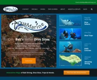 Aquamarinediving.com(Bali Diving with AquaMarine Diving) Screenshot
