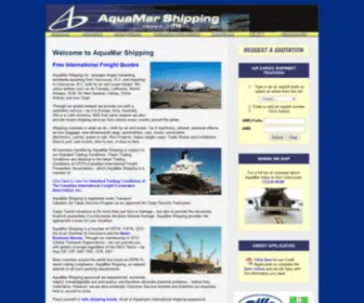 Aquamarshipping.com(AquaMar Shipping) Screenshot