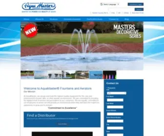 Aquamasterfountains.com(AquaMaster® Fountains and Aerators) Screenshot