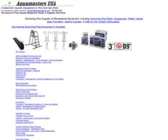 Aquamasters.com(Aquamasters Swimming Pool Supplies) Screenshot