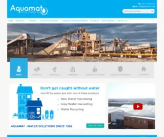 Aquamat.co.za(Water Solutions Since 1968) Screenshot