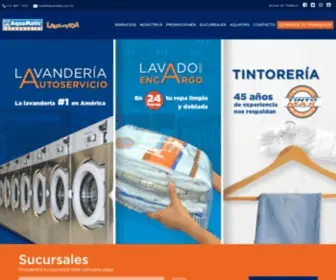 Aquamatic.com.mx(Lavandería) Screenshot