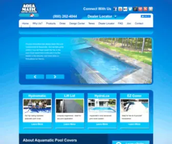 Aquamatic.com(Aquamatic Pool Cover Systems) Screenshot
