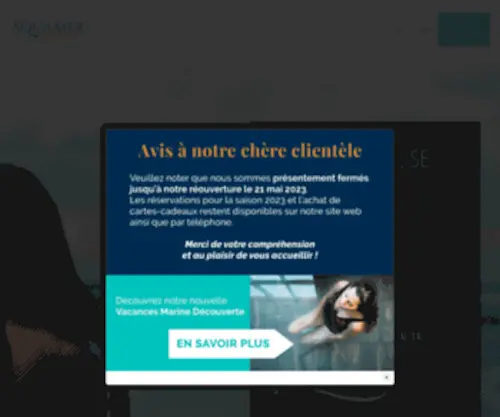 Aquamer.ca(AQUA-MER, Vacances Sante, Thalasso, Thalasso Spa, Spa Sante, Remise en forme, Thalassotherapie, Carleton, Gaspesie) Screenshot