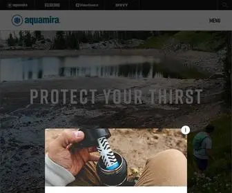 Aquamira.com(Water Filtration) Screenshot