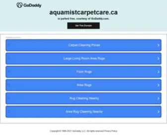 Aquamistcarpetcare.ca(Aquamist Full Service Carpet Cleaning) Screenshot