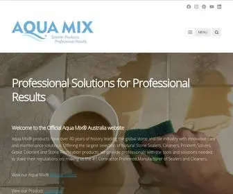 Aquamix.com.au(Professional Solutions for Professional Results) Screenshot