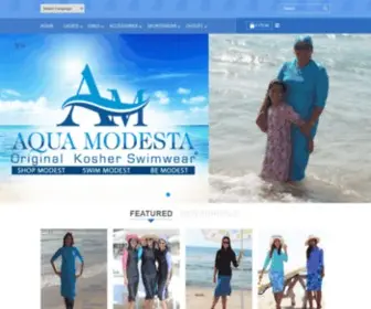 Aquamodesta.com(An idea whose time has come. Aqua Modesta) Screenshot