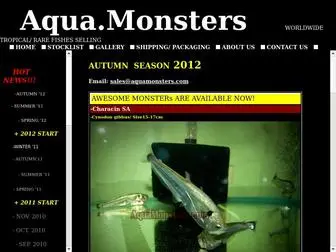 Aquamonsters.com(aquamonsters) Screenshot