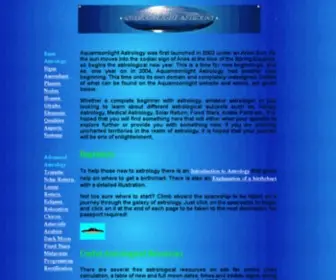 Aquamoonlight.co.uk(Aquamoonlight Astrology) Screenshot