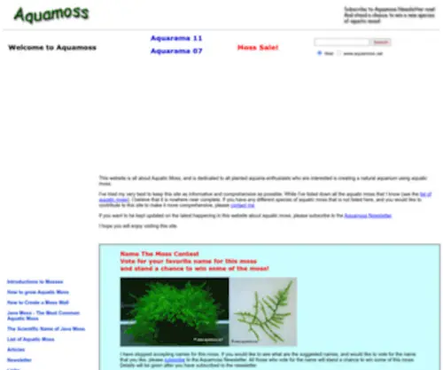 Aquamoss.net(Aquatic Moss) Screenshot