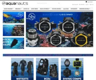 Aquanauts.co.uk(Diving shop) Screenshot