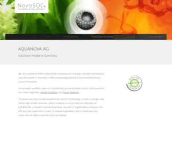 Aquanova.de(NovaSOL®) Screenshot