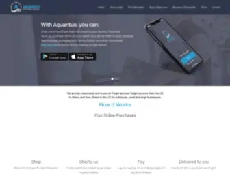 Aquantuo.com(International Shipping Company in Kenya) Screenshot