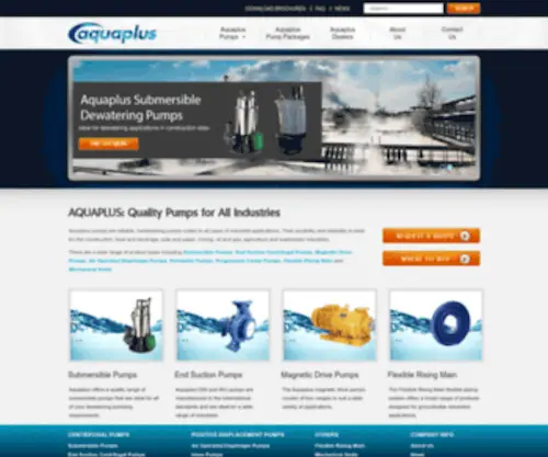 Aquapluspumps.com.au Screenshot