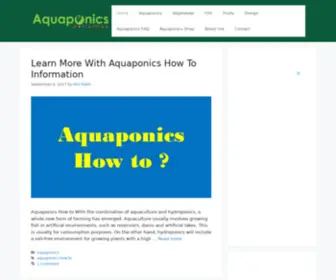 Aquaponicsdefinition.com(Know details about Aquaponics) Screenshot