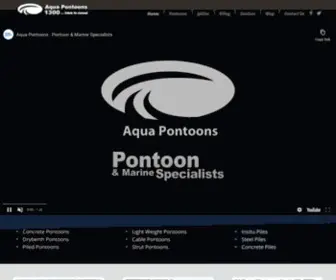 Aquapontoons.com.au(Pontoons) Screenshot