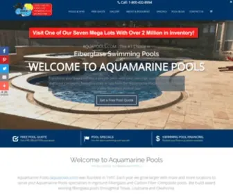 Aquapools.com(Aquamarine Pools) Screenshot