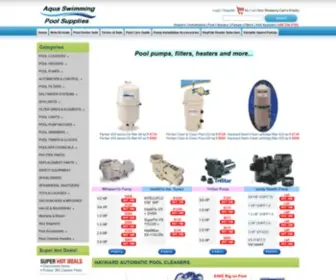 Aquapoolstore.com(Aqua Swimming Pool Supplies) Screenshot