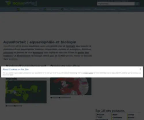 Aquaportail.com(Aquariophilie et biologie) Screenshot