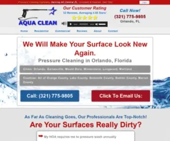 Aquapressurecleaningorlando.com(Pressure Cleaning Orlando) Screenshot