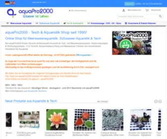 Aquapro2000.de(Aquaristik shop in der nähe) Screenshot