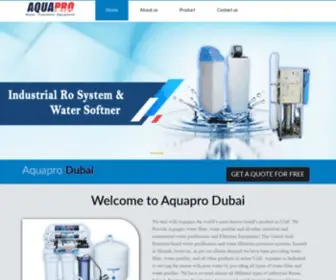 Aquaprodubai.com(AquaPro LLC Dubai) Screenshot