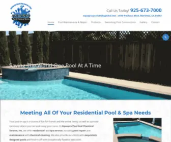 Aquapropool.com(Aquapro Pool & Chemical Service) Screenshot