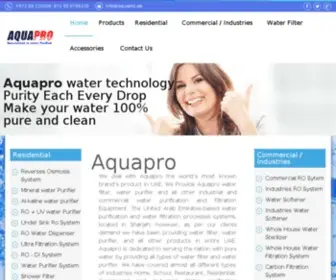 Aquaprouae.ae(Aqua Pro water purifier) Screenshot