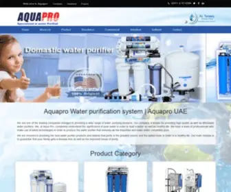 Aquaprouae.com(RO Purifier) Screenshot