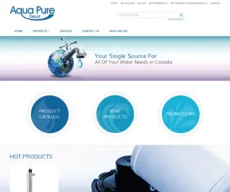 Aquapuredepot.com(Page d'accueil) Screenshot