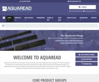 Aquaread.co.uk(Water Testing Equipment & Water Analysis Devices) Screenshot