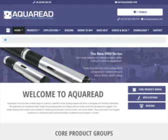 Aquaread.com(Water Testing Equipment & Water Analysis Devices) Screenshot