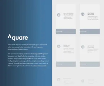 Aquare.com(Digital Agency) Screenshot