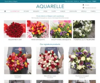 Aquarelle.be(Bloemen aan huis) Screenshot