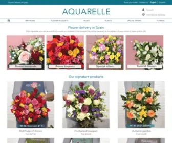 Aquarelle.es(Envío de flores a domicilio en toda España) Screenshot