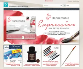 Aquarelleetpinceaux.com(Découvrez Aquarelle & Pinceaux) Screenshot