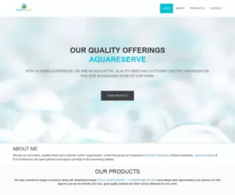 Aquareserve.com(Aqua Reserve) Screenshot