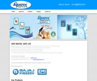 Aquarex.co.in(Water purification systems & softeners in Aurangabad) Screenshot