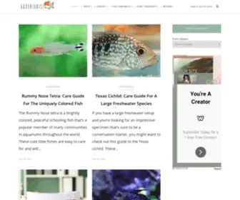 Aquariadise.com(Freshwater aquariums & more) Screenshot