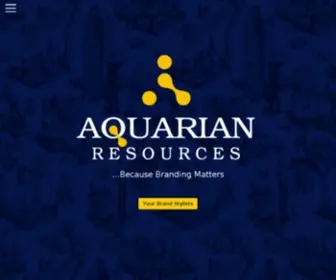 Aquarianresources.com(Advertising Company) Screenshot