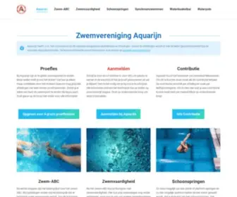 Aquarijn.eu(Zwemvereniging Aquarijn) Screenshot