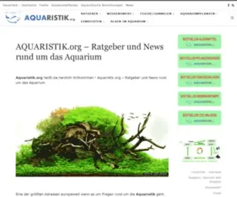 Aquaristik.org(Ratgeber und News rund um das Aquarium) Screenshot