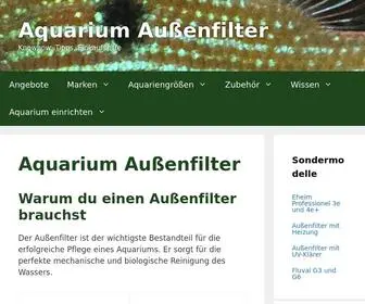 Aquarium-Aussenfilter-Info.de(Alles über Aquarium Außenfilter) Screenshot