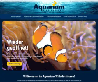 Aquarium-Wilhelmshaven.de(AQUARIUM inkl. URZEITMEER) Screenshot