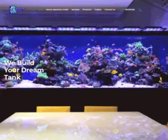 Aquariumartist.com.sg(Aquarium Service) Screenshot